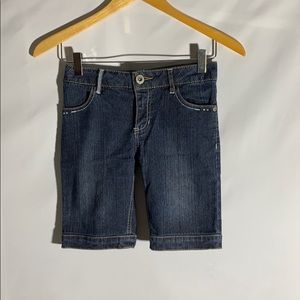 BONGO Teen Female Dark Blue Ramie Jean Shorts